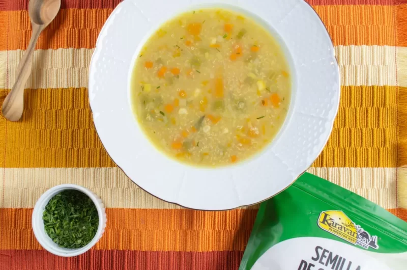 Sopa de Quinua con vegetales