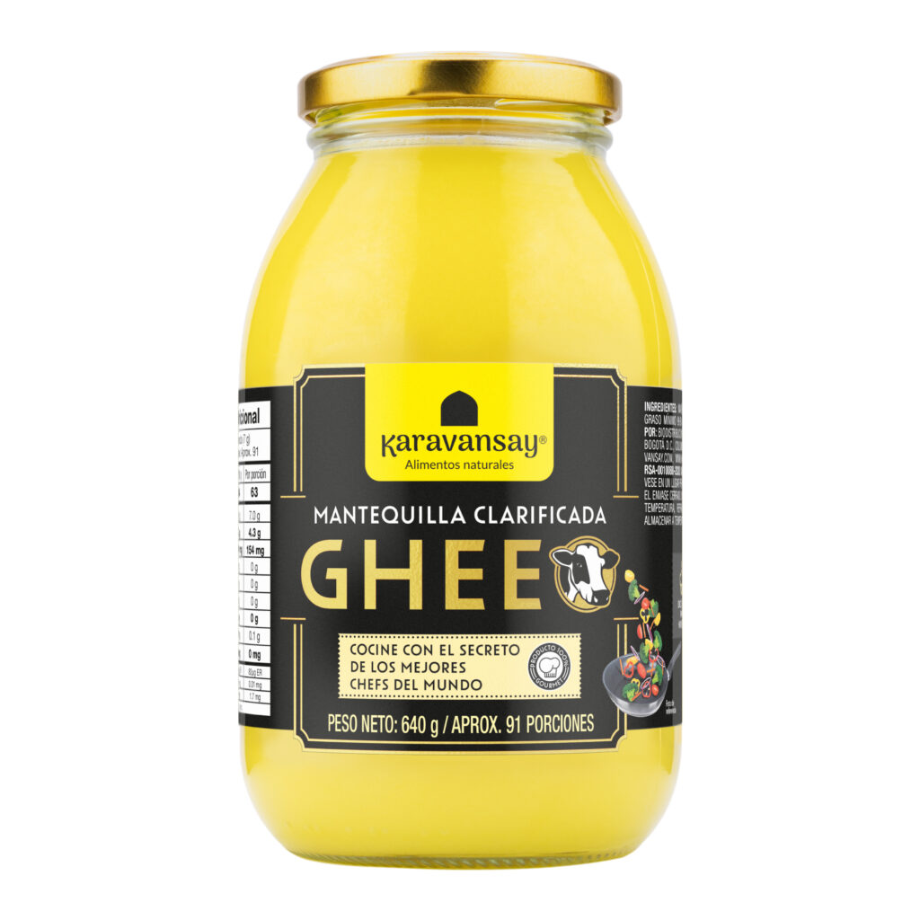 Ghee original Karavansay en frasco de vidrio, mantequilla clarificada natural