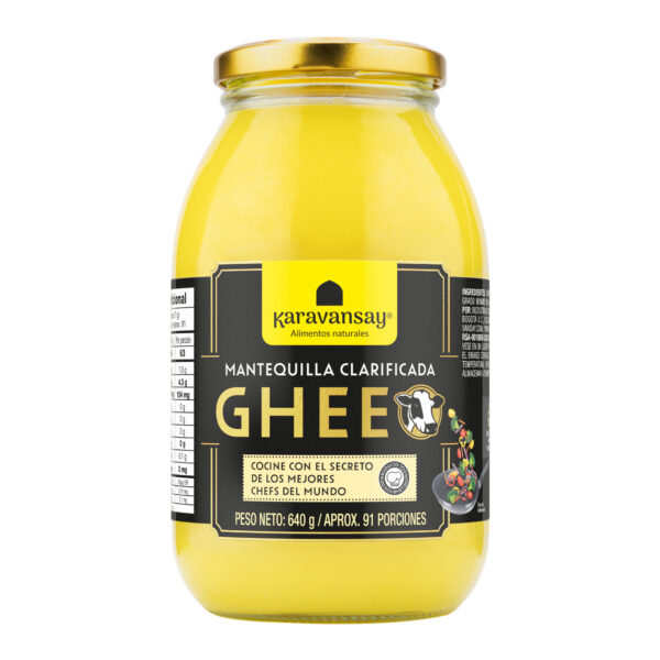 Ghee original Karavansay en frasco de vidrio, mantequilla clarificada natural