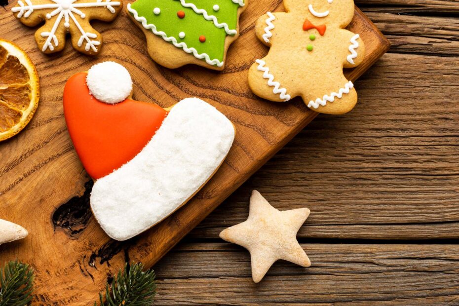receta de galletas sin gluten decoradas con glaseado en forma de estrella