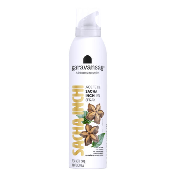 Aceite de sacha inchi en spray Karavansay, aceite vegetal prensado en frío rico en omega‑3