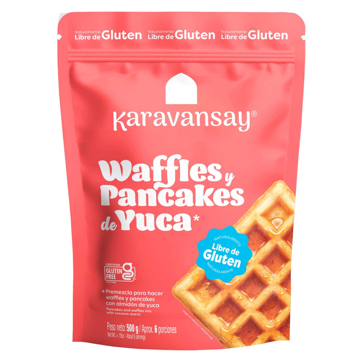 Premezcla para waffles y pancakes de yuca x500g